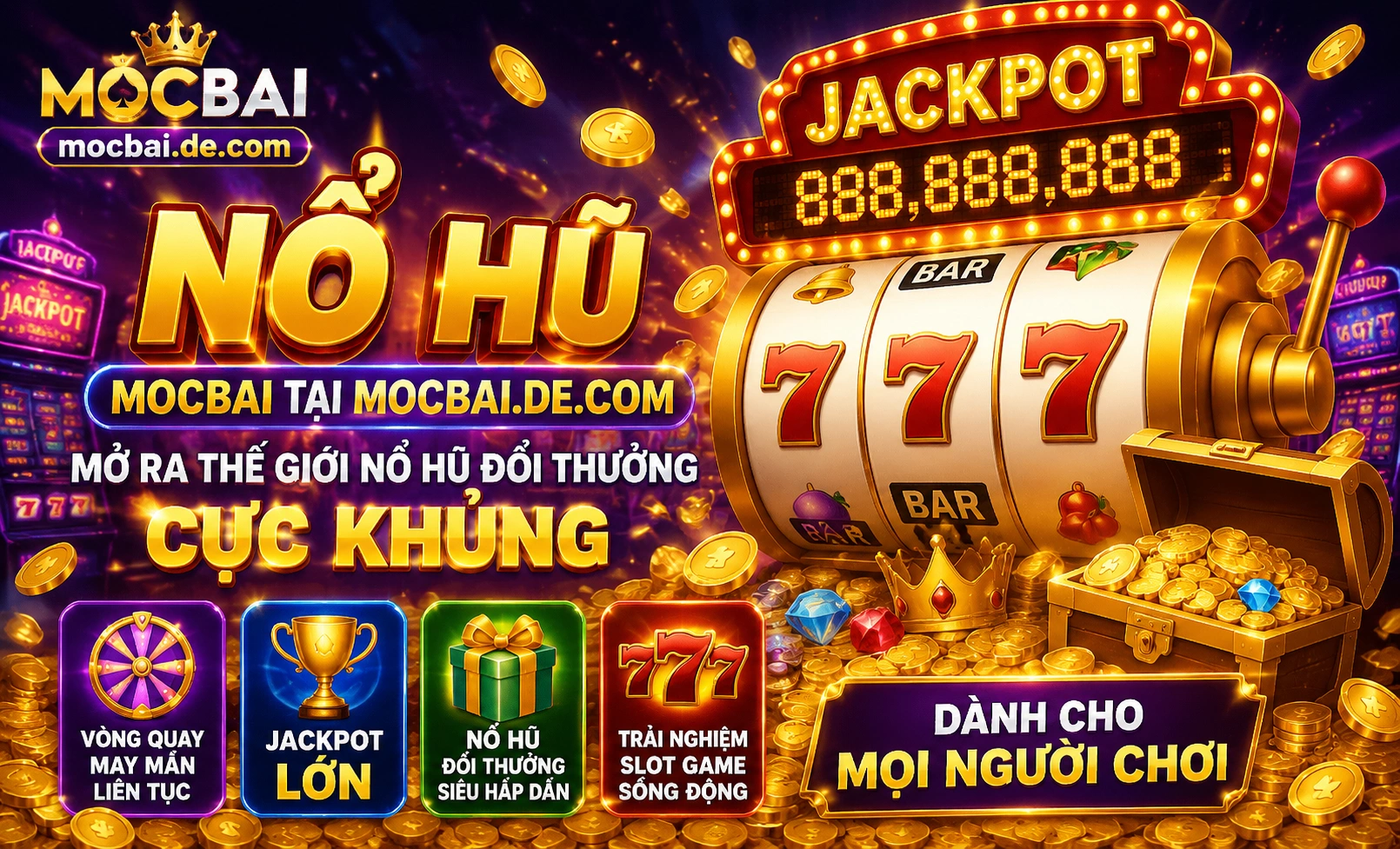 Danh mục slot và jackpot tại MOCBAI