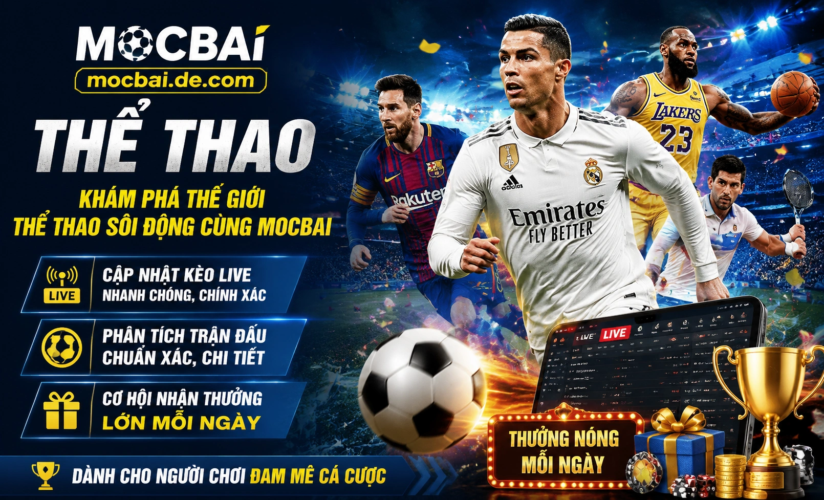 Mocbai Thể Thao Mocbai Thể Thao - khu vực cá cược thể thao
