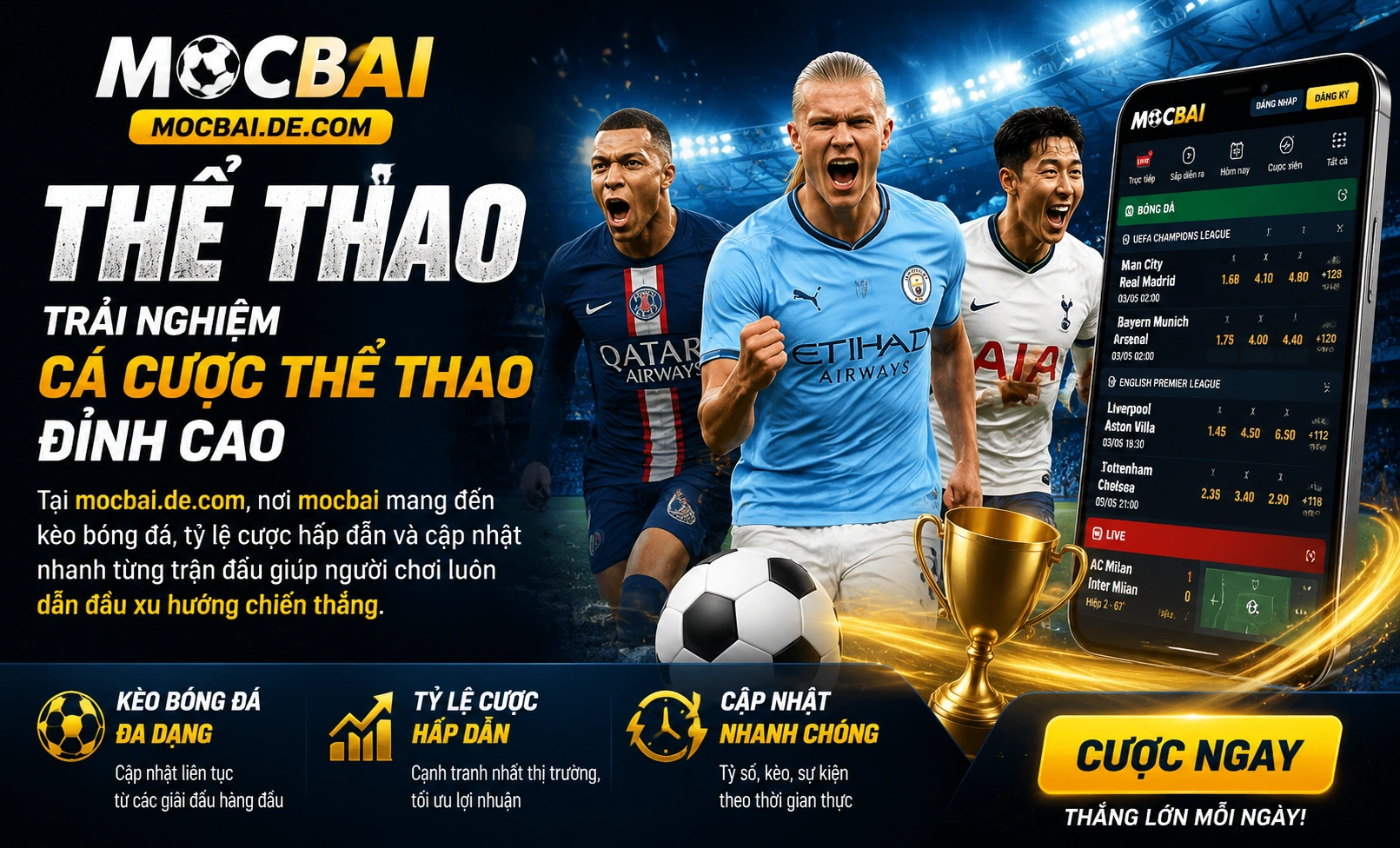 Mocbai Sports Bonus Ưu đãi thể thao Mocbai