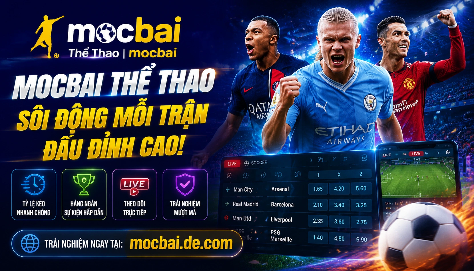 Mocbai odds display
